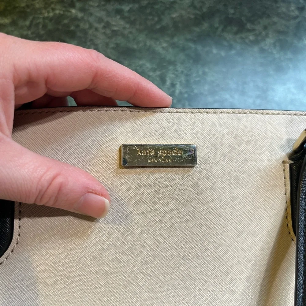 Kate Spade Black and Cream Tote Bag - Picture 4 of 8